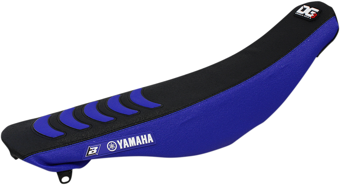 Double Grip 3 Seat Cover - Blue/Black - Yamaha