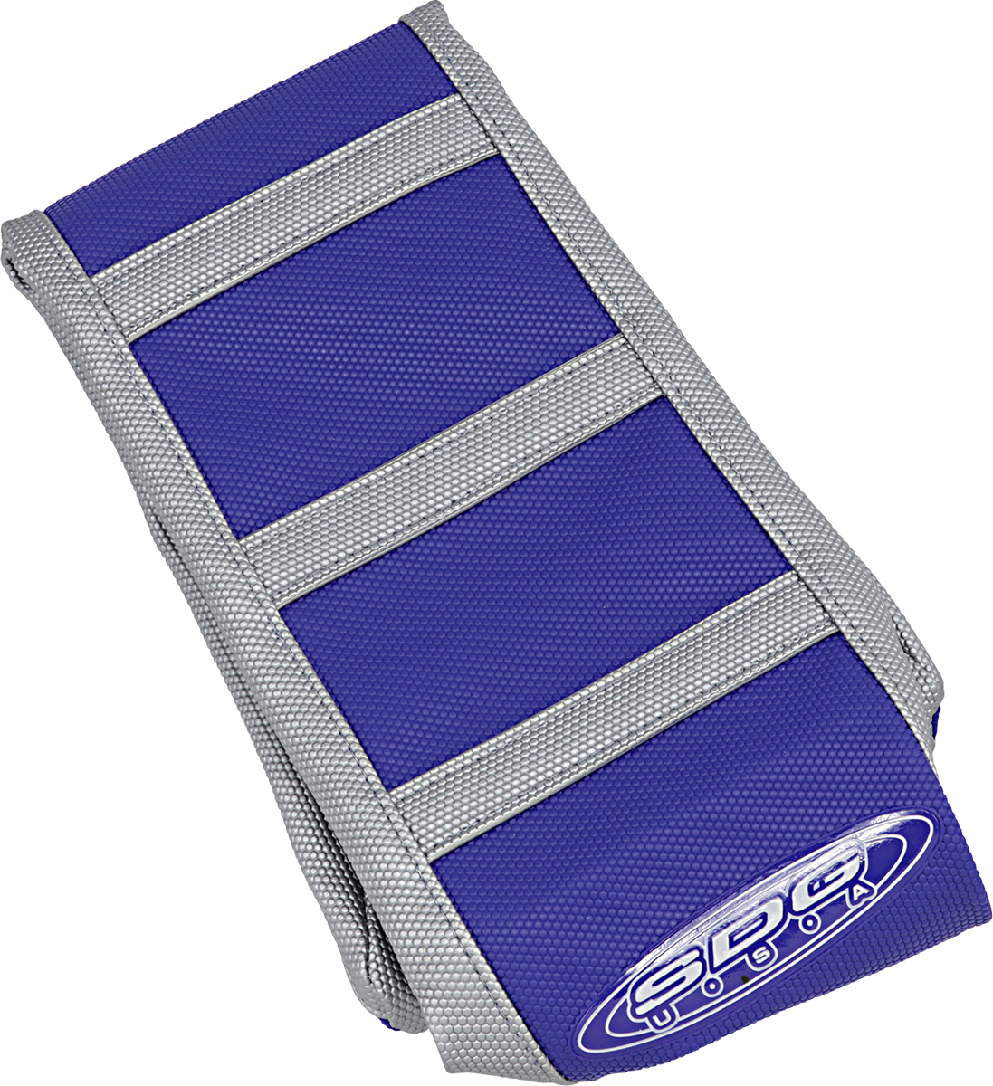 6-Ribbed Seat Cover - Grey/Blue - YZ 450