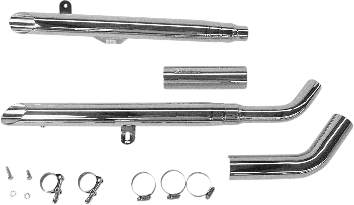 Drag Mufflers - Chrome - VZ800