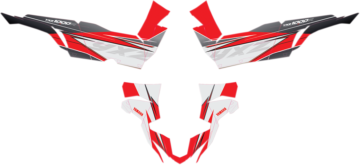Complete Graphics Kit - Red - 2-Door - Yamaha