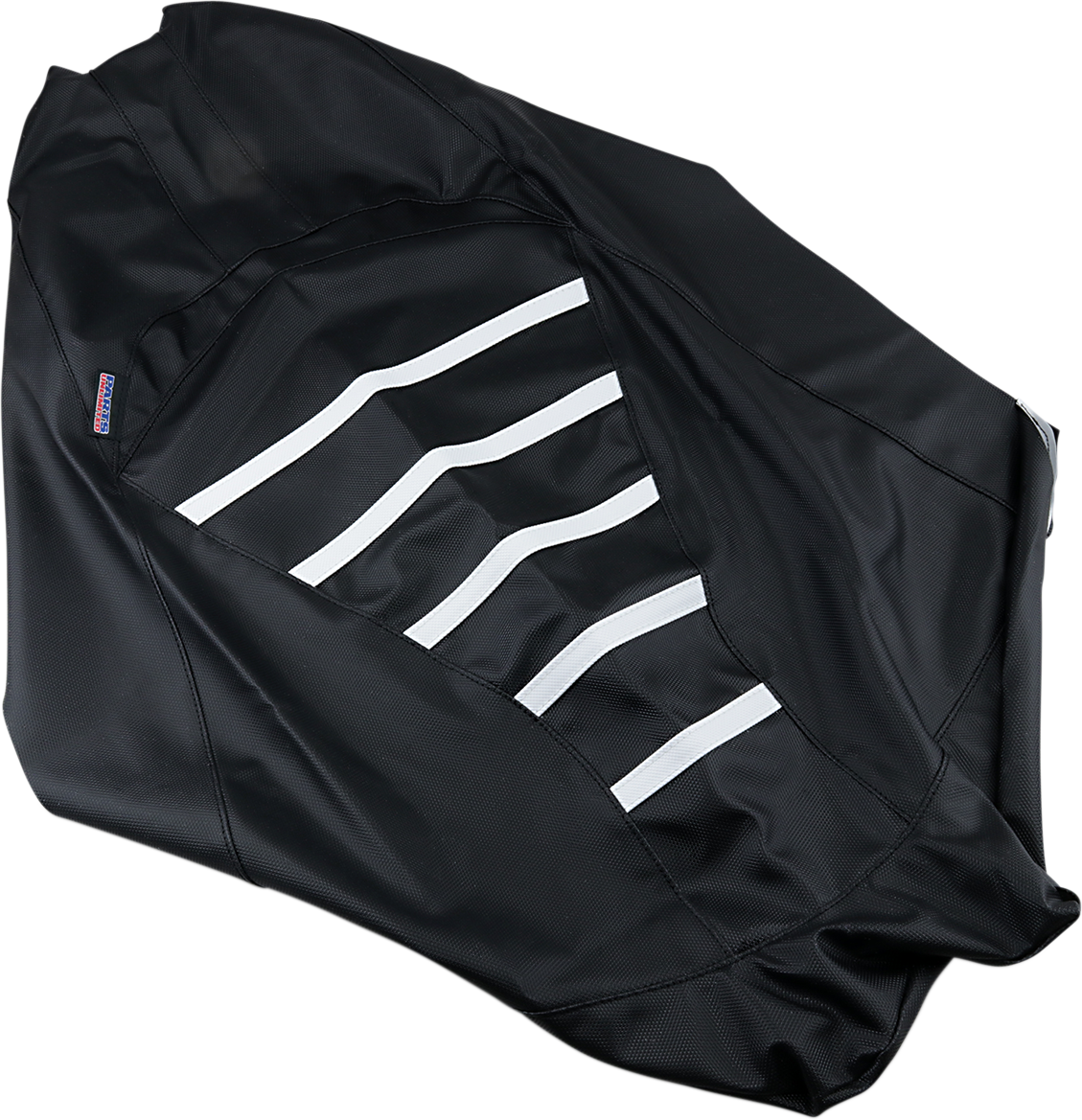 Ribbed Seat Cover - Black/White - Yamaha