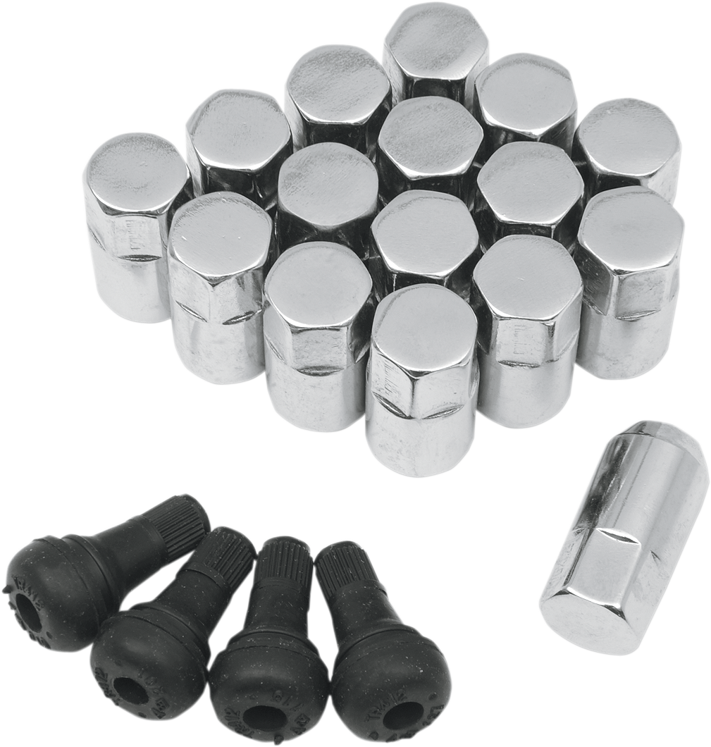 Lug Nut - 10MM - Chrome - 16 Pack