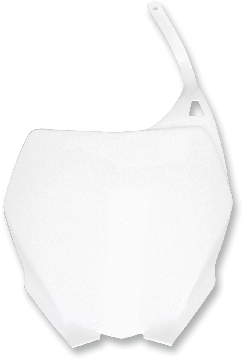 Front Number Plate - White - Yamaha