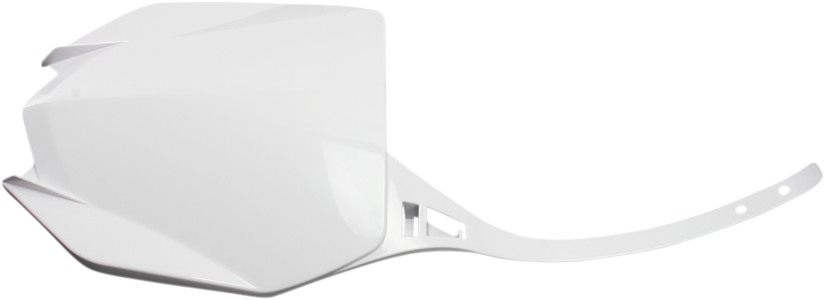 Front Number Plate - White - Yamaha