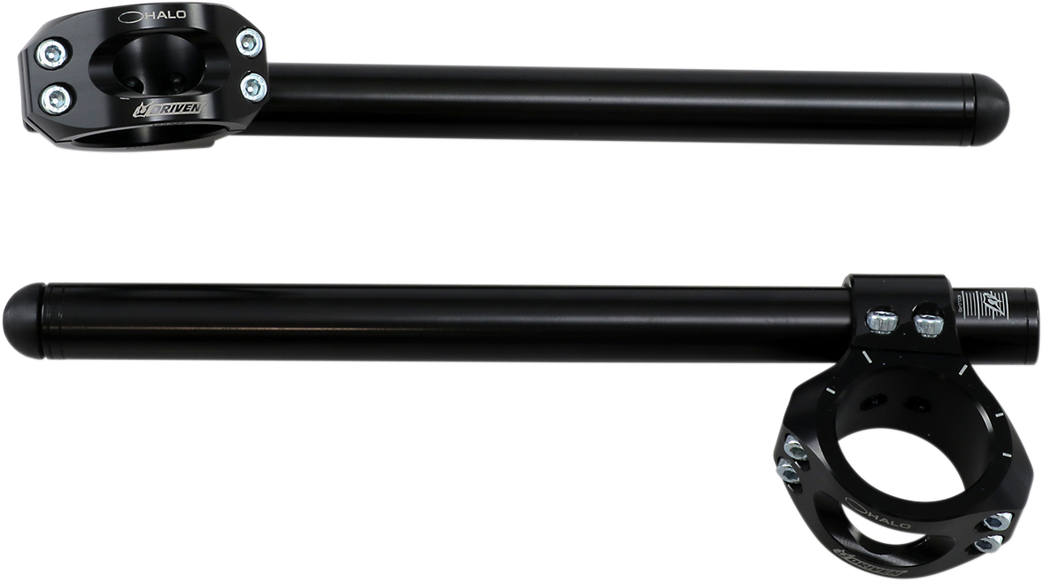 Black 43 mm Halo Clip-On Handlebars