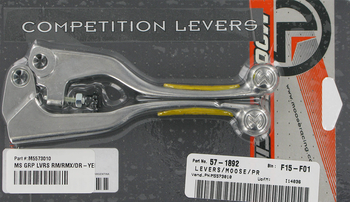 Yellow Competition Lever Set for RM/RMX/DR
