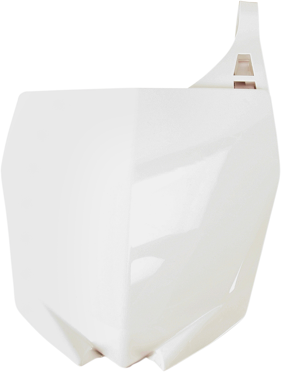 Front Number Plate - White - YZ