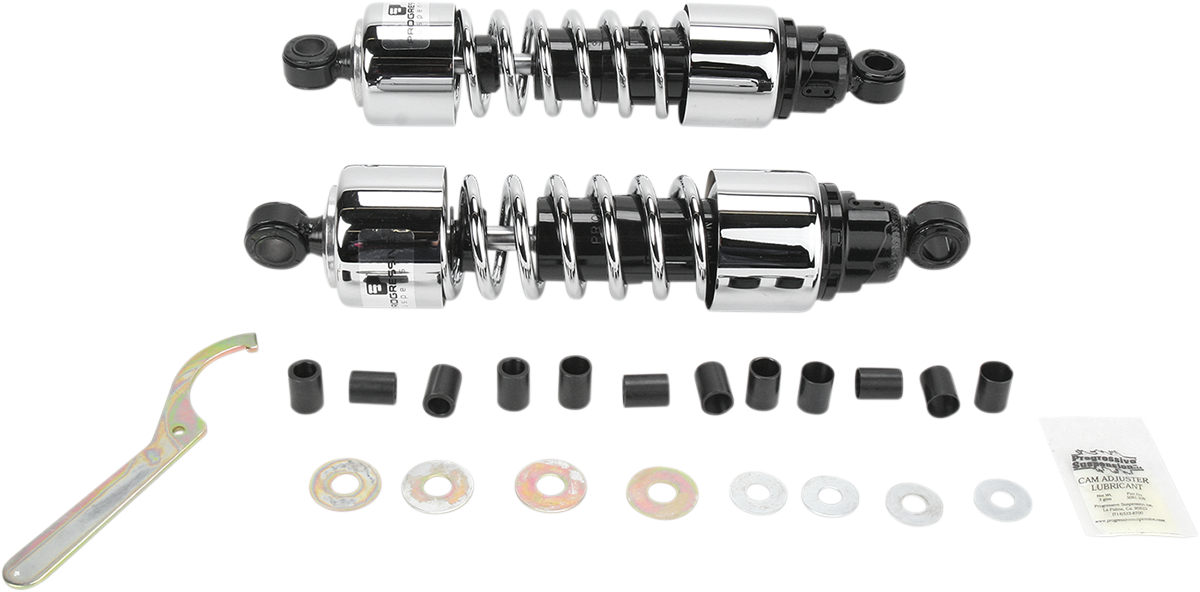 Shocks - 412 Cruiser Series - Chrome - 12.5
