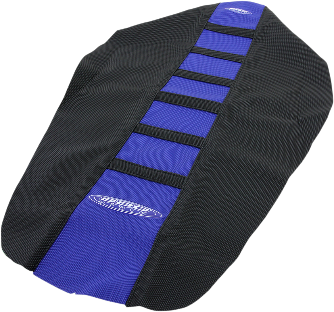 6-Ribbed Seat Cover - Blue/Black - YZ/WR 250/450