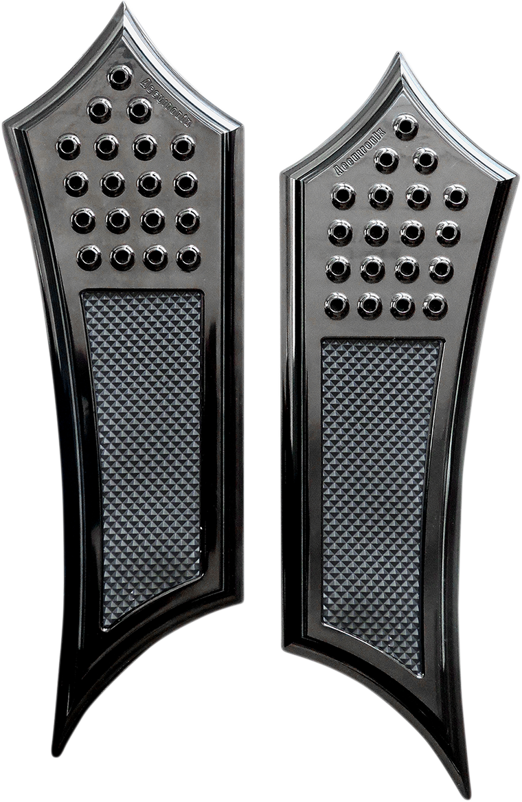 Front Floorboards - Extended - Black - Drilled - Instigator - FL