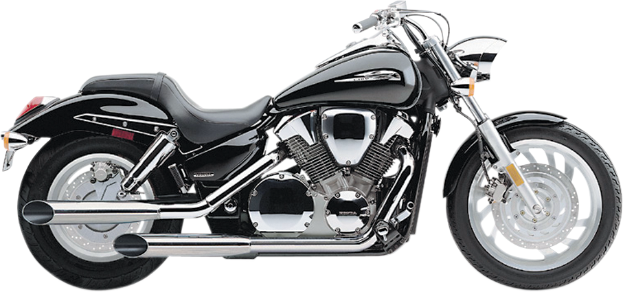 Slashcut Mufflers - Chrome - VTX1300