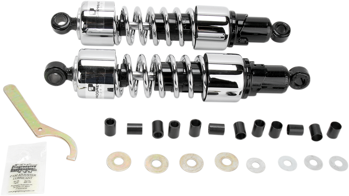 Shocks - 412 Cruiser Series - Chrome - 13.5
