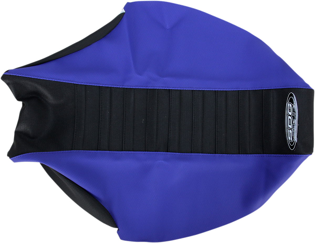 Pleated Seat Cover - Blue/Black - Yamaha