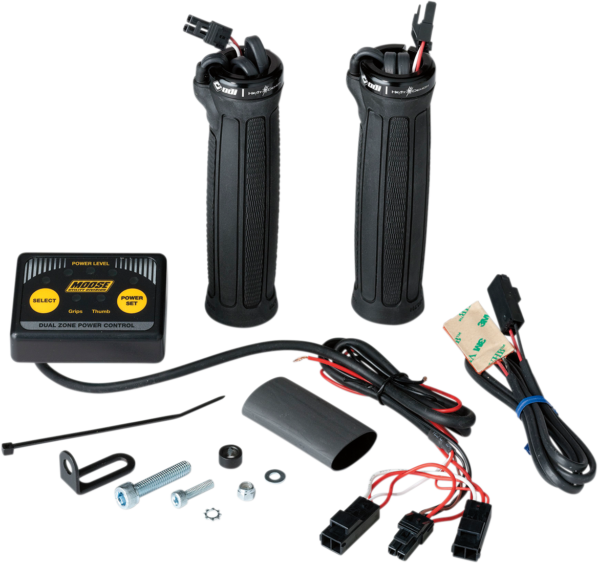 Clamp-On Dual Zone Heated Grip Kit for ATVs