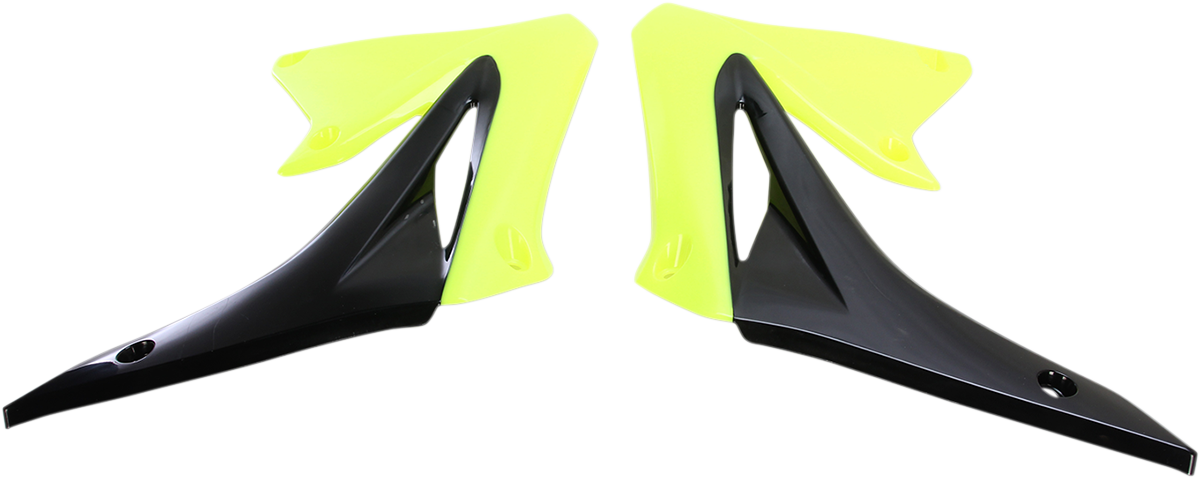 Radiator Shrouds - Fluorescent Yellow/Black - RMZ 250
