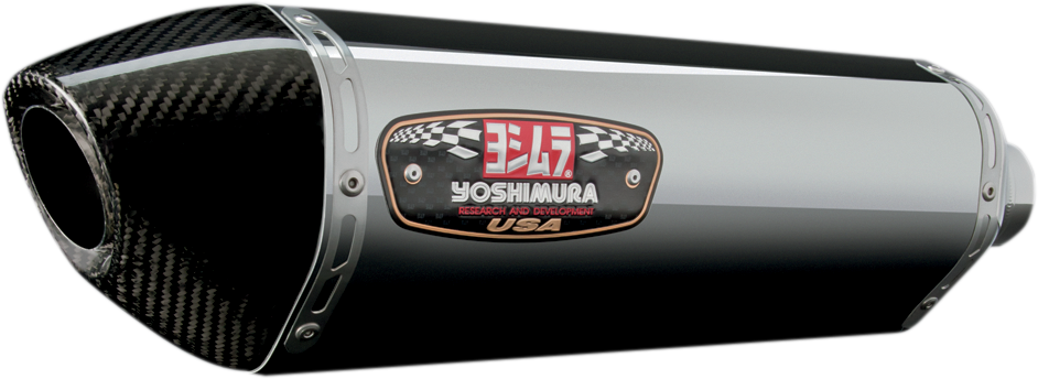 R-77 Muffler - Stainless Steel/Carbon Fiber