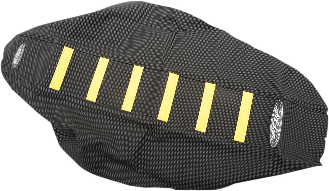6-Ribbed Seat Cover - Yellow/Black - RMZ 450