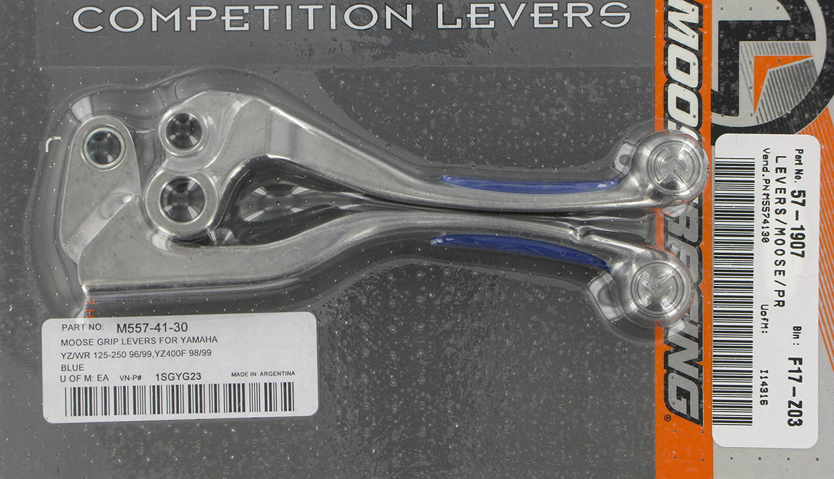 Blue Competition Lever Set for YZ/YZF/WR