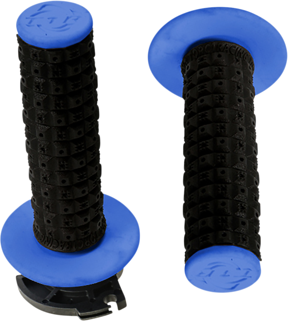 Defy Lock-On Grips - Black/Blue