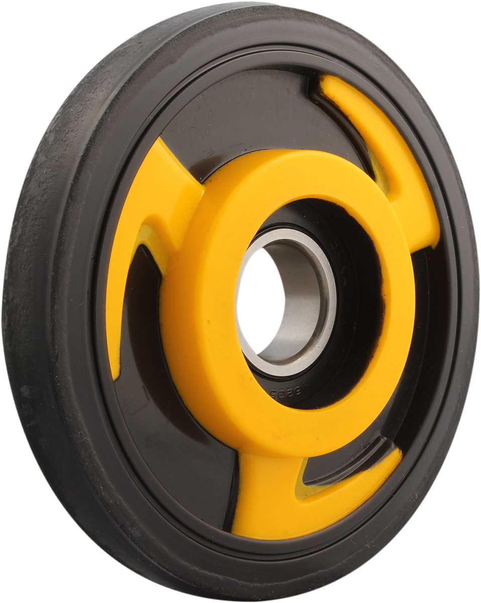 Idler Wheel with Bearing 6004-2RS - Yellow - Group 18 - 180 mm OD x 20 mm ID