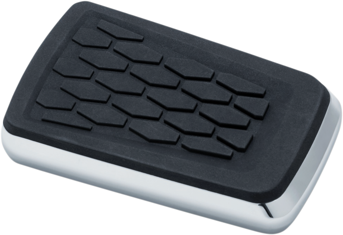 Hex Brake Pedal Pad - Chrome