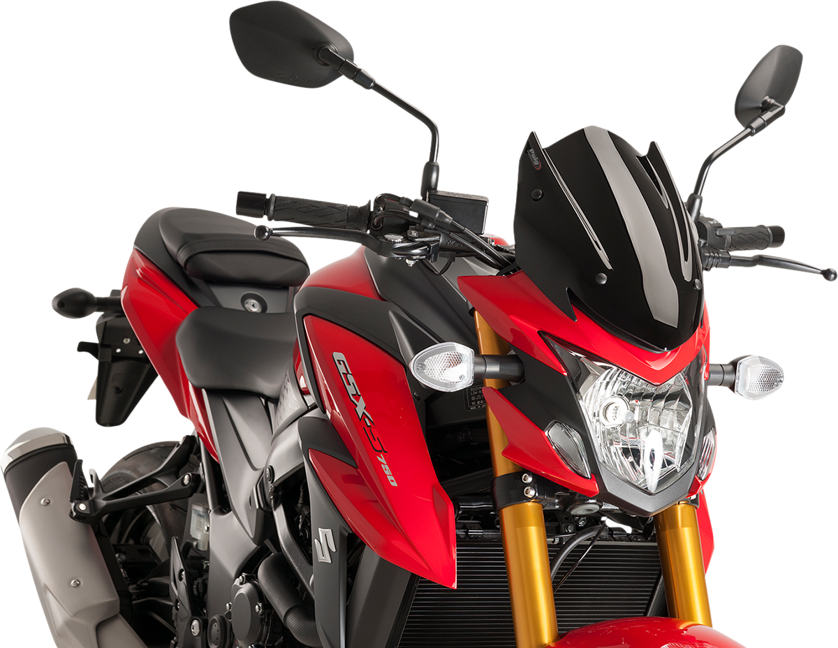 Naked Sport Windscreen - Black - Suzuki