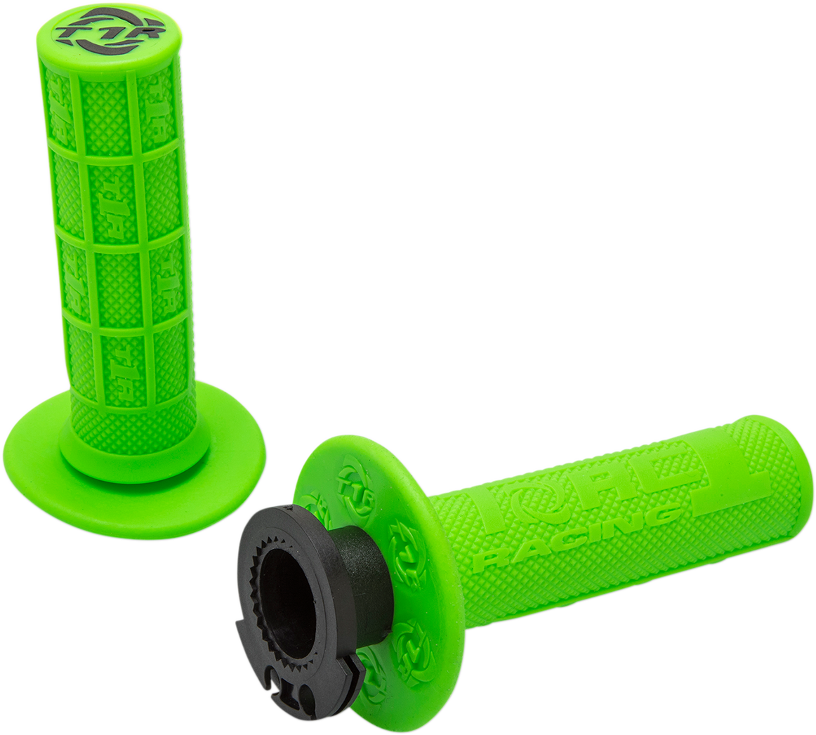 Defy Lock-On Grips - 4-Stroke - Green