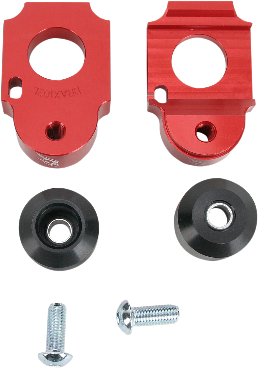 Axle Block Sliders - Suzuki - Red