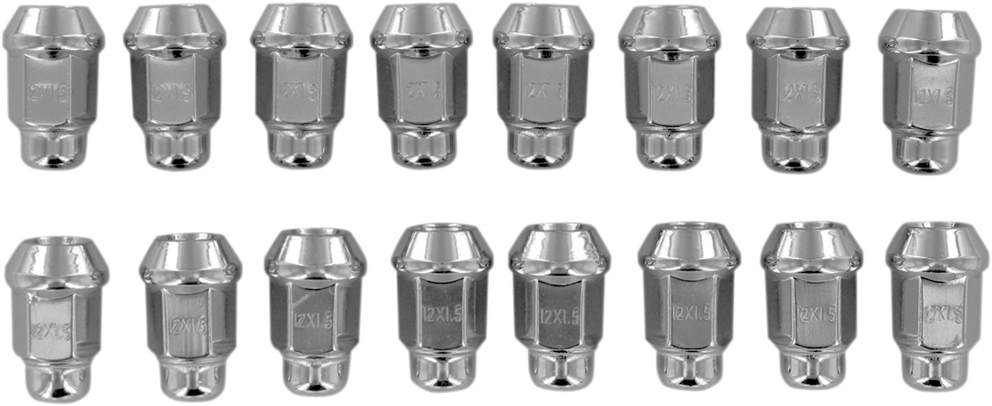 Lug Nut - Chrome - 12 mm X 1.50 - 16 Pack