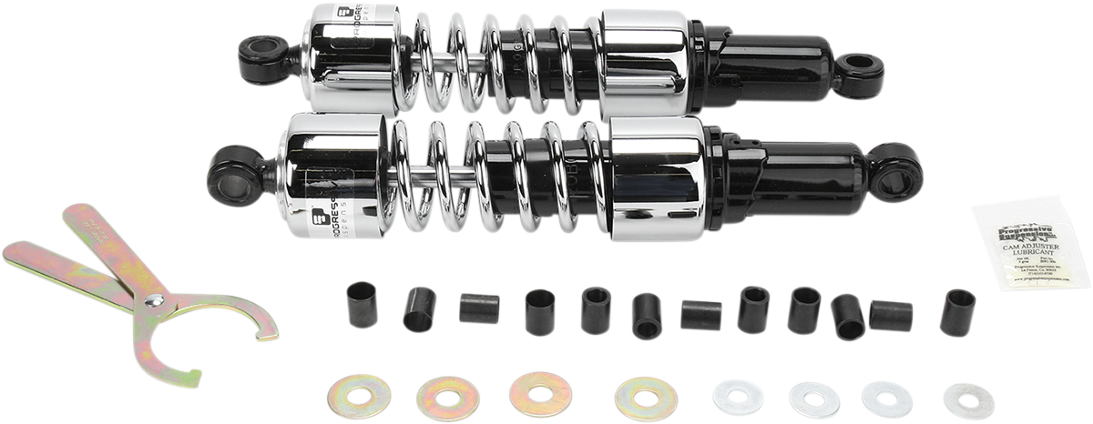 Shocks - 412 Cruiser Series - Chrome - 14.25