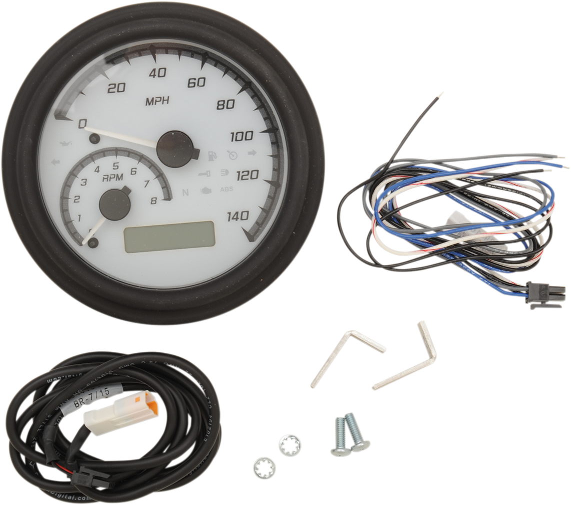 MXV Series Analog Gauge System - White/Gray/Black