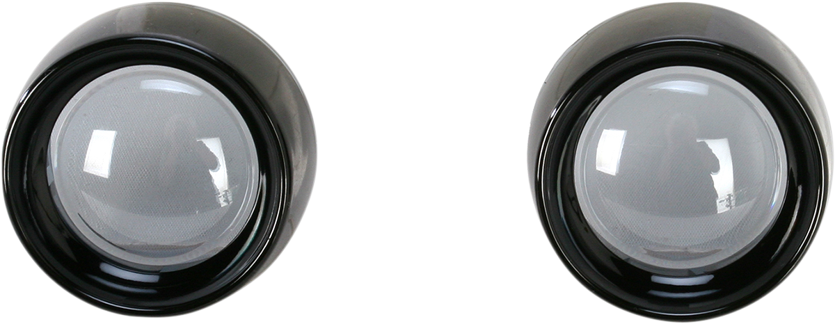 Deep Dish Bezels - Black/Smoke Lens