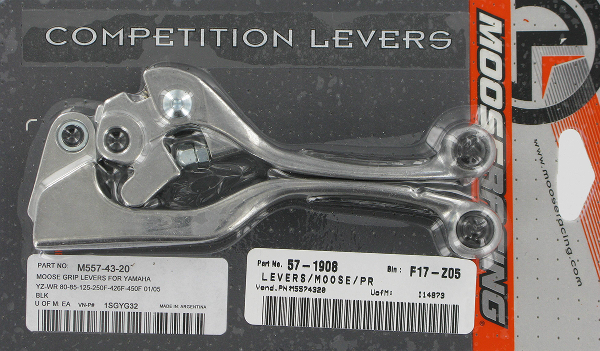 Black Competition Lever Set for YZ/YZF