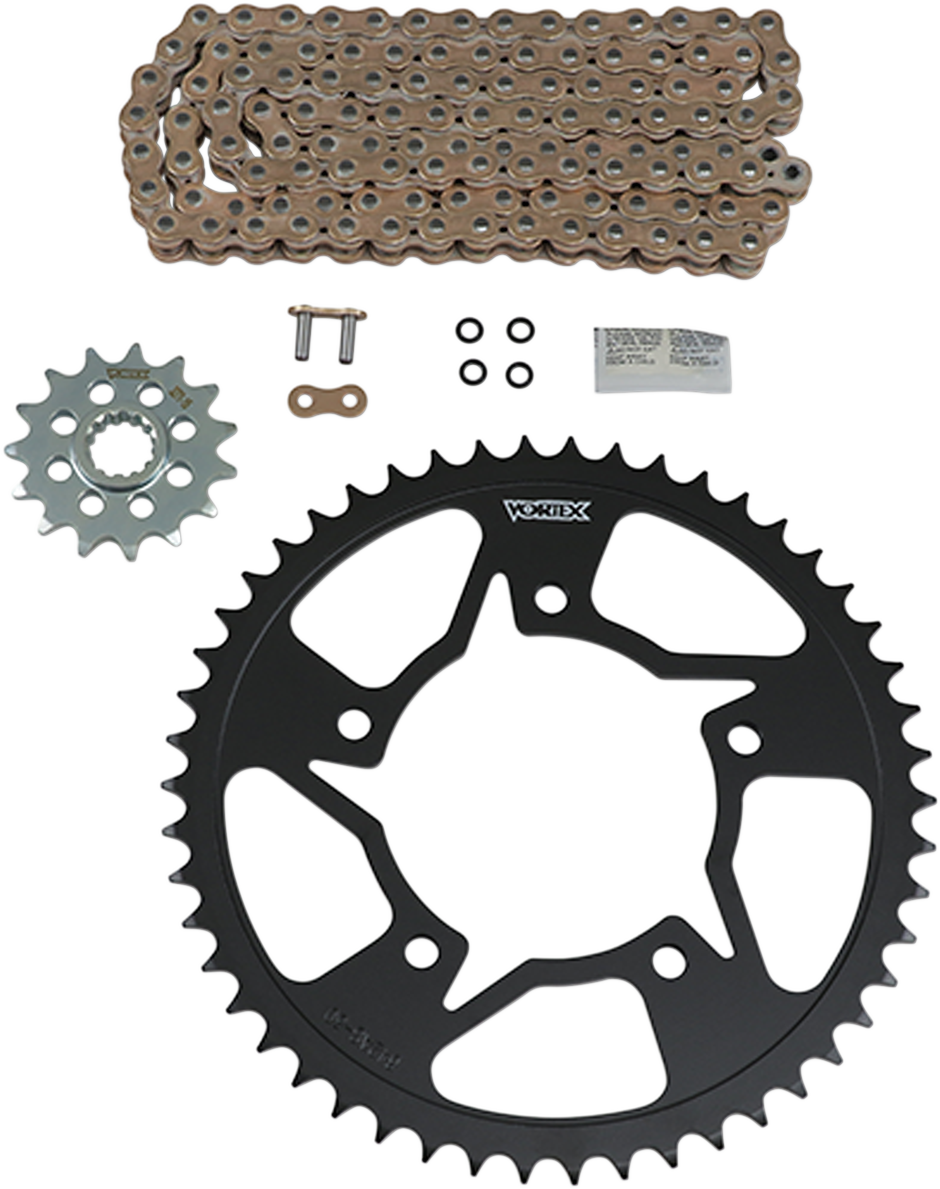 Steel Chain Kit - Gold - YamahaYZF-R6 - '99-'02