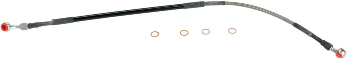 Brake Line - Rear - Stainless Steel - Yamaha