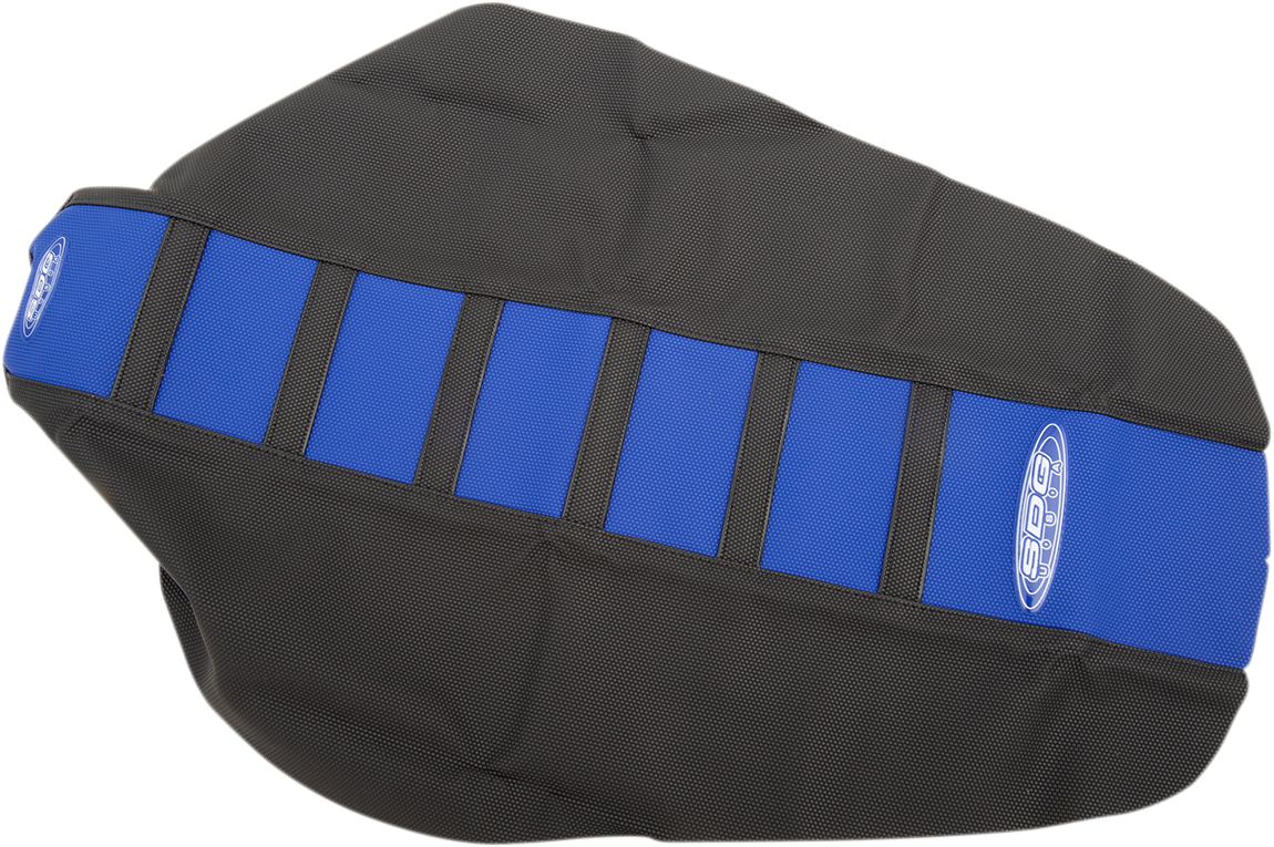 6-Ribbed Seat Cover - Blue/Black - YZ 85