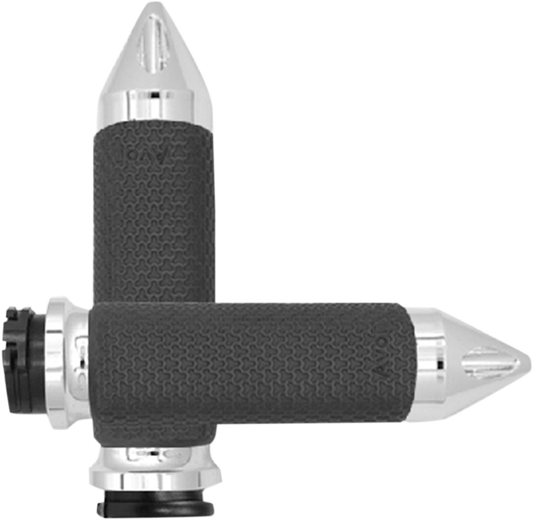 Large Chrome Memory Foam Spike Grips