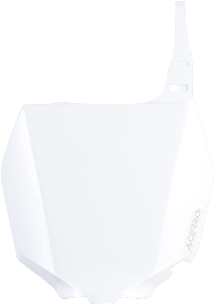 Front Number Plate - White - RM