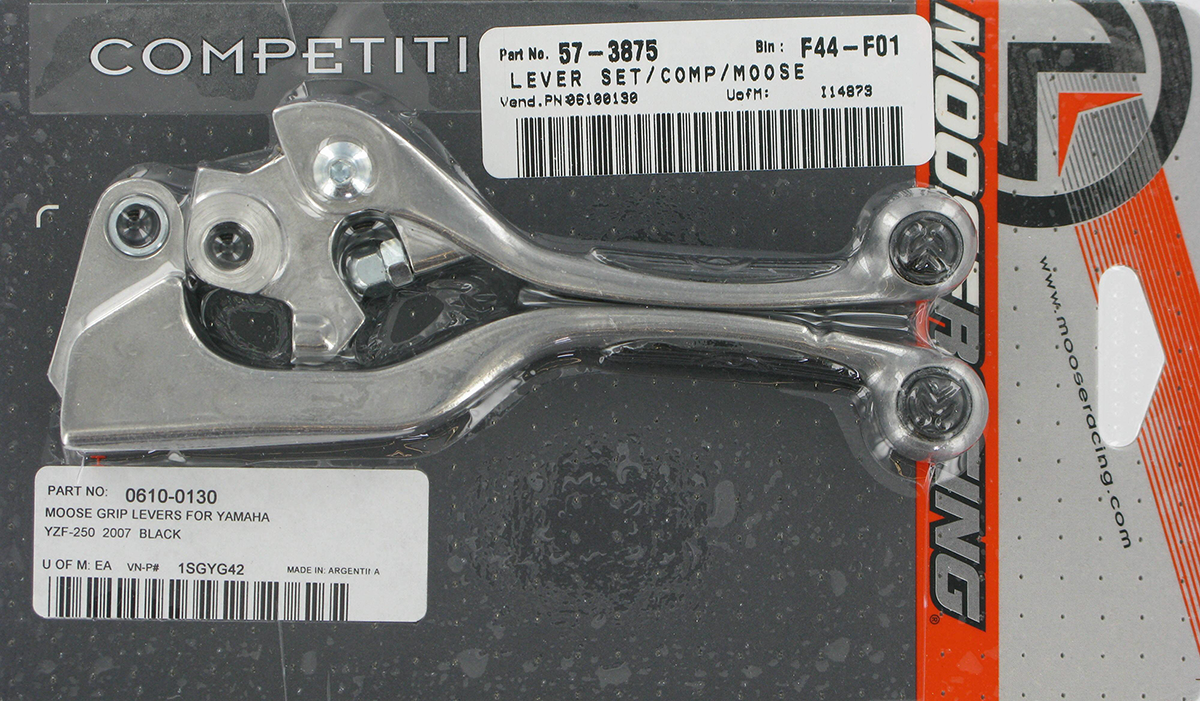 Black Competition Lever Set for YZ