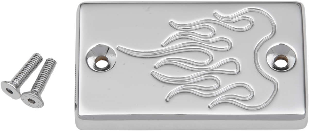 Chrome Flame Master Cylinder Cover for Suzuki
