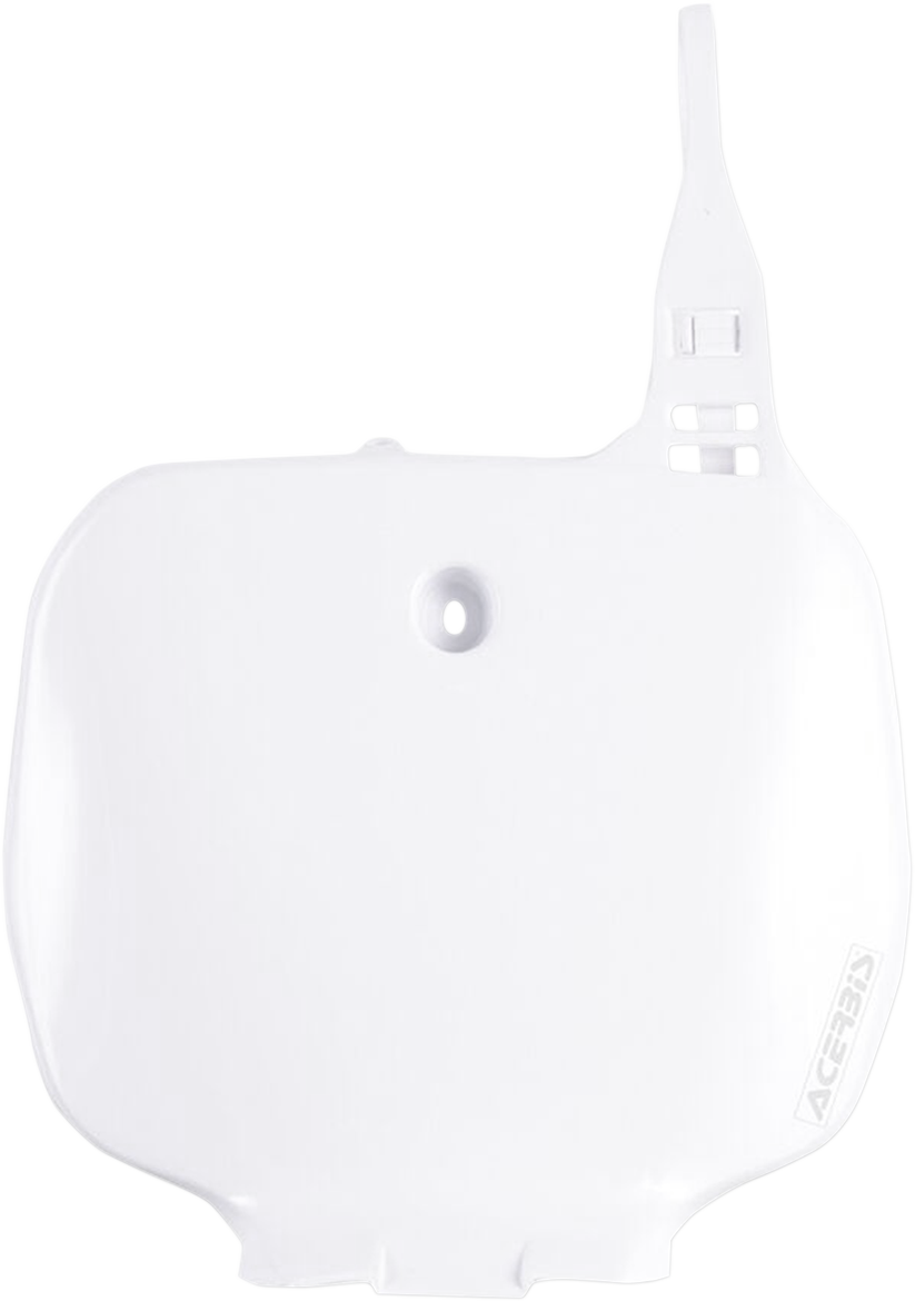 Front Number Plate - White - YZ/YZF