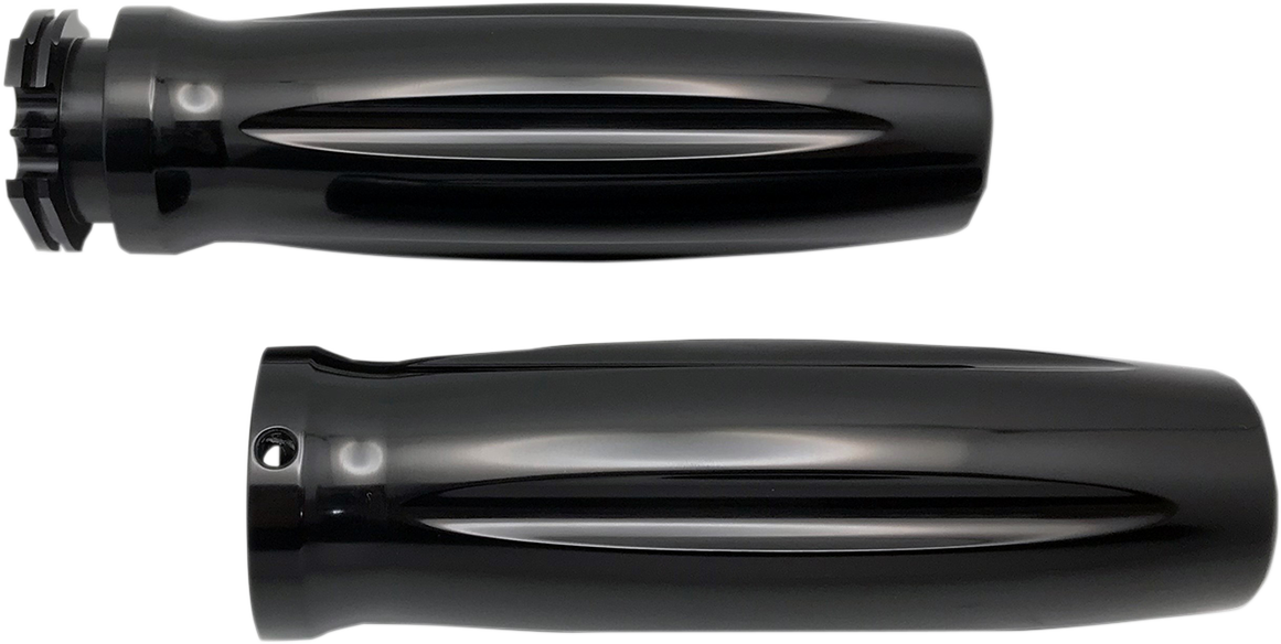 Black Contour Billet Grips