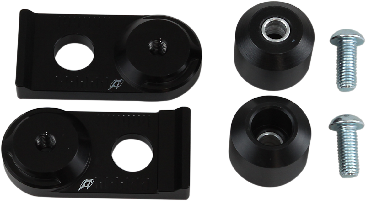 Axle Block Sliders - Kawasaki FZ9 - Black