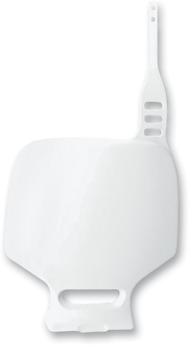 Front Number Plate - White - Yamaha