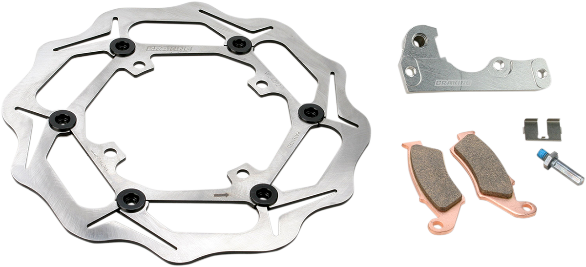 Open Pin Design Oversized Front Rotor Kit