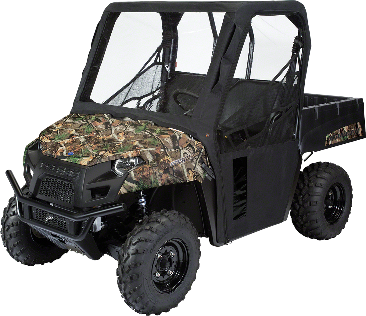 Cab Enclosure - Half Door - Black - Rhino