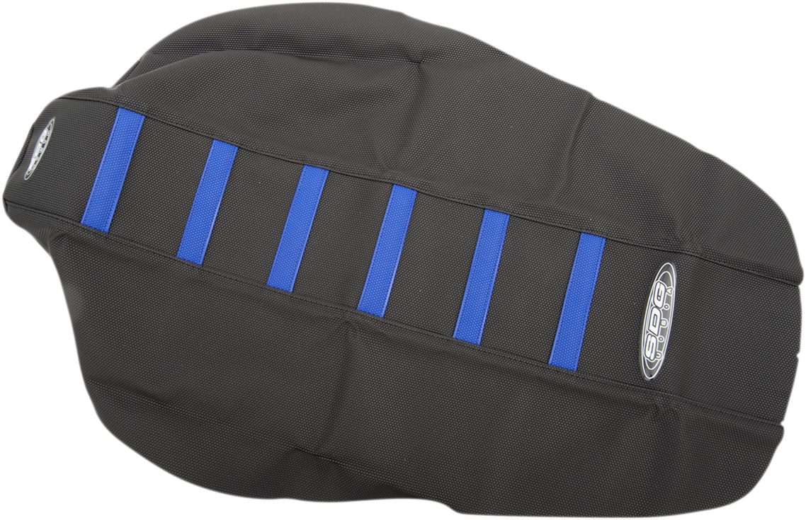 6-Ribbed Seat Cover - Blue/Black - YZ 85