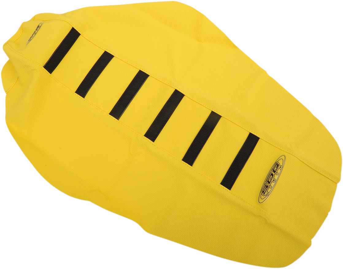 6-Ribbed Seat Cover - Yellow/Black - RMZ 125/250