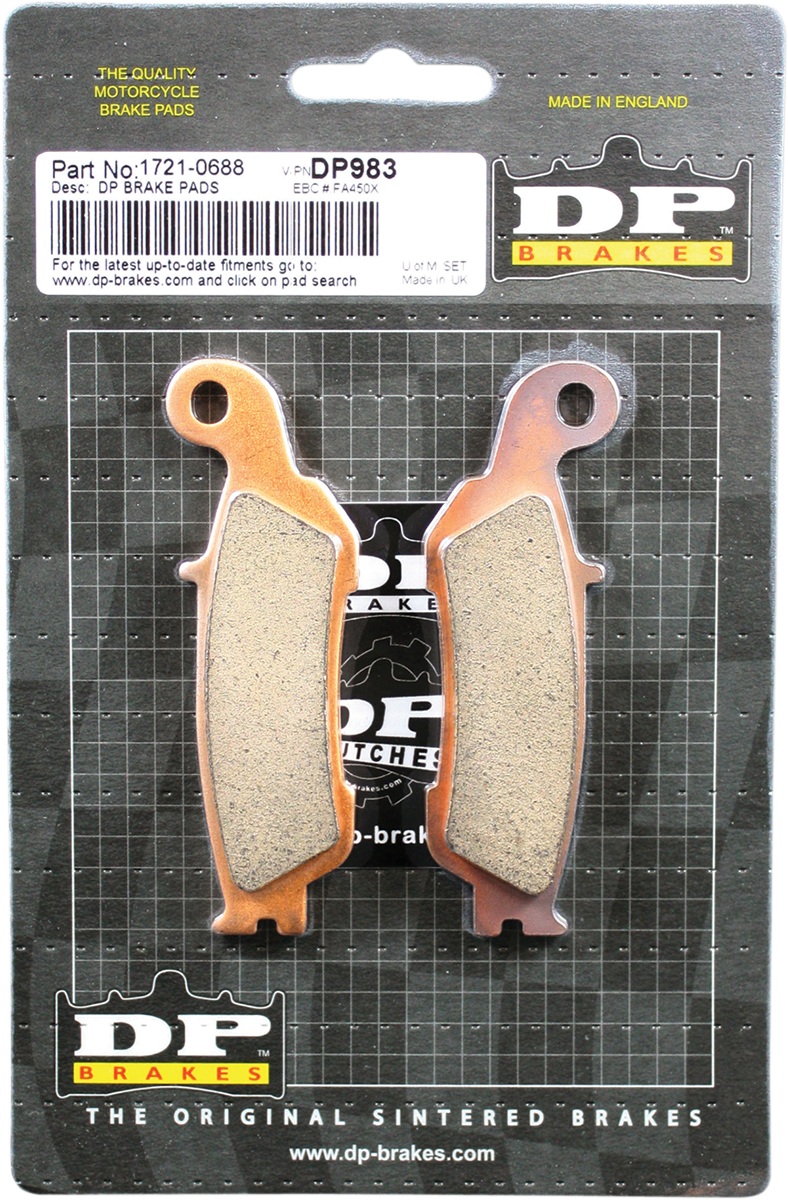 Standard Brake Pads - Yamaha YZ