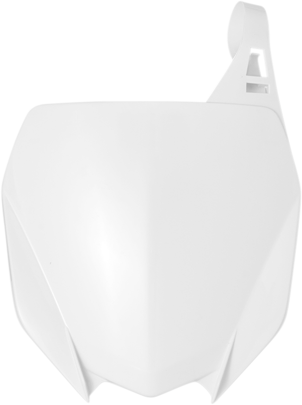 Front Number Plate - White - YZ